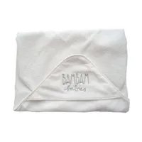 Baby Hooded Towel Silber Bambam