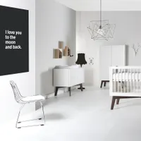 Kidsmill Sixties Babyzimmer Mattweiß / Walnuss