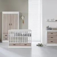 Kidsmill Newport Babyzimmer Weiß / Eiche