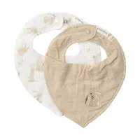 Little Dutch Baby Bunny Bandana Slab - 2 Stuks - 22 x 19 cm  