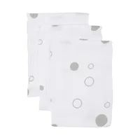 Basicline Bubble Waschlappen Grey 3 st. 7040.20