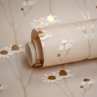 Studio Ditte Behang - Kamille - Poederroze & Goud