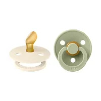 BiBs Fopspeen - Anatomisch - 2 Stuks - 0-6 Mnd - Ivory/Sage 