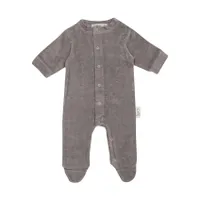 Witlof For Kids Strampelanzug - Velvet Rib - Warm Grey