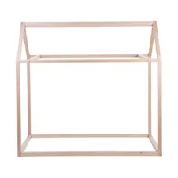 Childhome Haus Bettrahmen Natur 70 x 140 cm
