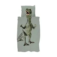 Snurk Bettbezug – Dino Jurassic – 140 x 200/220 cm – Grün