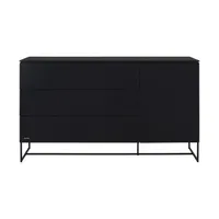 Kidsmill Intense II Kommode XL Mattschwarz