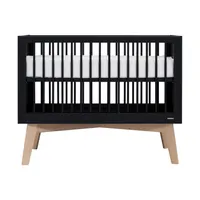 Kidsmill Sixties Babyzimmer Mattschwarz / Naturbelassen