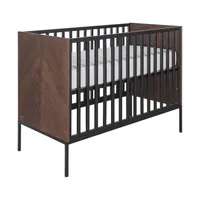 Kidsmill Vince Babyzimmer Schwarz / Walnuss
