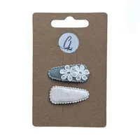 Ootje Kadootje Babyhaarclipjes - 2 Stuks - Pailletten Groen/Zilver