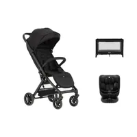 Baby-Übernachtungs- und Babysitter-Set – Puck Victor Buggy | Qute Q-Sleep Easyfold Reisebett | Puck June Autositz
