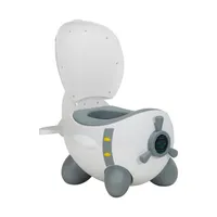 Puck Flugzeug Töpfchen Weiß / Grau