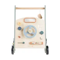 Sebra Houten Loopwagen - Blauw