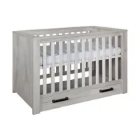 Kidsmill Sem Nautic Grau Babybett mit Schublade 60 x 120 cm