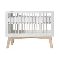 Kidsmill Sixties Babybett Mattweiß / Natur 60 x 120 cm