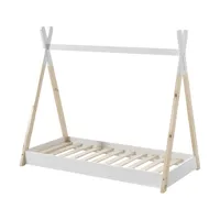 Vipack Tipi Kinderbett Weiß 70 x 140 cm