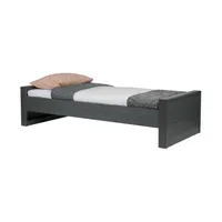 Woood Dennis Bett Steel Grey 90 x 200 cm