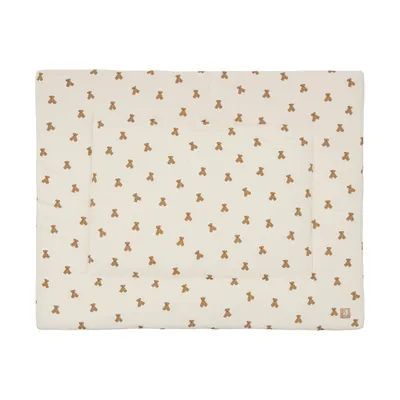 Jollein Little Waffle Boxkleed - 75 x 95 cm - Mini Teddy Bear