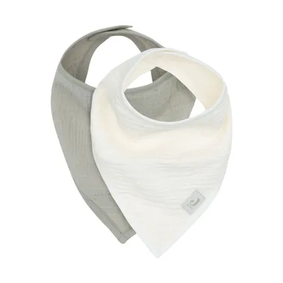 Jollein Hydrophiles Bandana Lätzchen - Olive Green/Oatmeal - 2 Stück