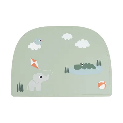 Done By Deer Playground Siliconen Placemat - Green