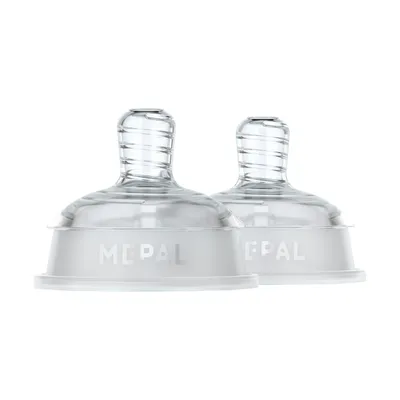 Mepal Mio Flaschensauger Medium Flow - 2 Stück - Transparent