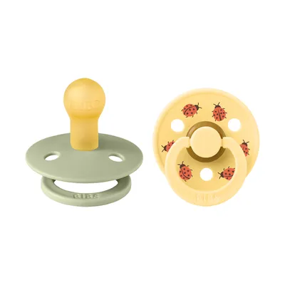 BIBS Studio Colour Schnuller - Ladybug Sage Mix - Größe 2 - 2 Stück