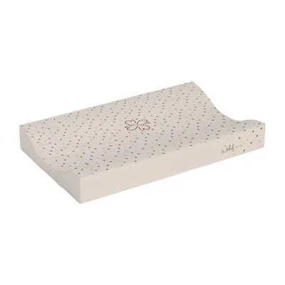 Witlof for Kids Aankleedkussen - All Over Klavertjes - Taupe