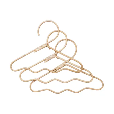 Ferm Living Kleerhangers - Wavi Clothes Hangers - Set van 3 - Natural