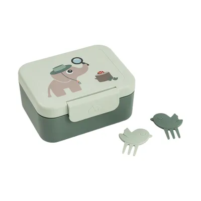 Done By Deer Lunchbox met Snackprikkers - Tiny Trails - Green