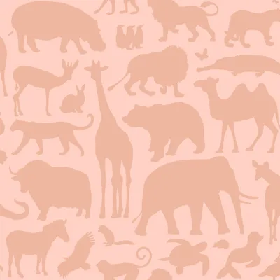 ESTAhome Tapete - Tiere - Terrakotta Rosa - 53 cm x 10,05 m