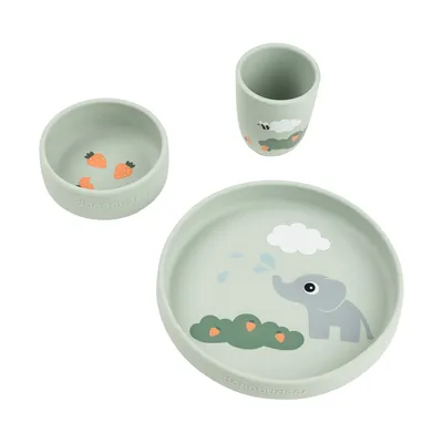 Done By Deer Elphee Stick&Stay Dinerset - Green