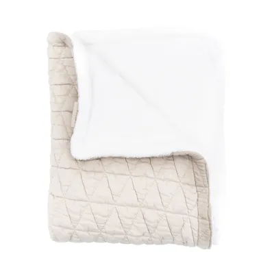 Bamboom Wrinkled Bettdecke - Birch Sand