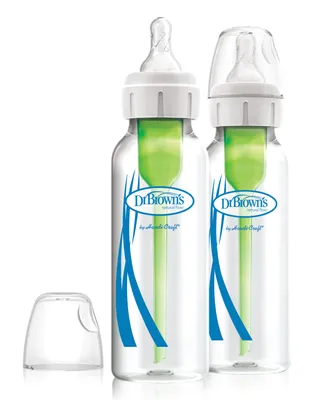 Dr. Brown's Fles Standaard Hals Glas Options+ 250ml 2-Pack