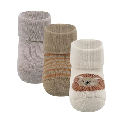 Ewers Löwe Babysocken - 3-Pack - One Size