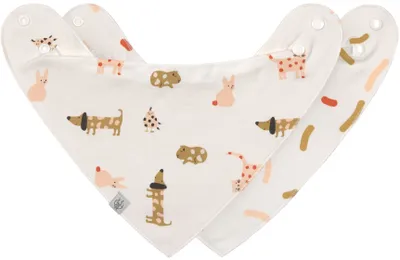 Lässig Bandana Lätzchen - Little Mateys - Spicy Orange - 2er-Pack