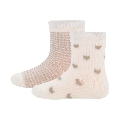 Ewers Herzen Babysocken - 2-Pack