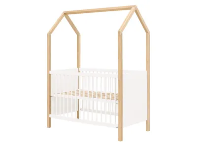 Bopita Babybett - Homy - Weiß/Natur