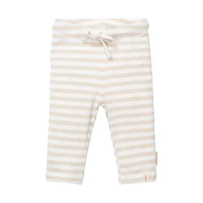 Little Dutch Stripe Hose – Sand / Weiß