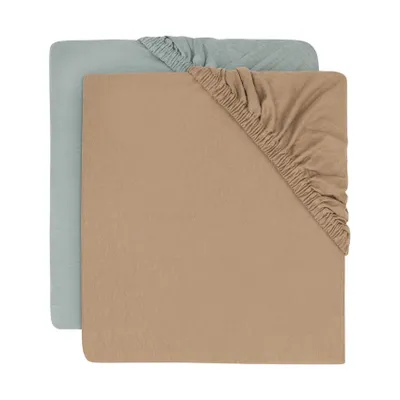 Jollein Spannbettlaken Jersey - 2 Stück - 60 x 120 cm