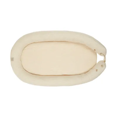 Nanami Babynestchen - Mousseline Stripe - Sand