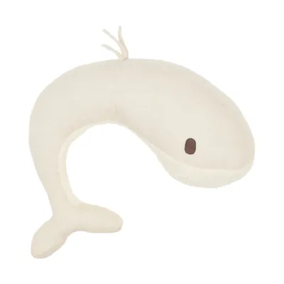 Nanami Voedingskussen Klein - Travel Whale - Cotton/Linen