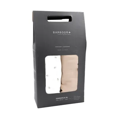 Bamboom Hydrofieldoek - 2 Stuks -   120x 120 cm - Fishes/Brasilian Sand 