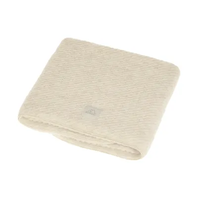 Nanami Bettdecke – Wollrelief – Beige