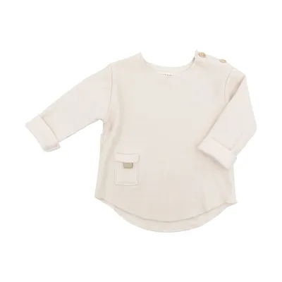 Bamboom Shirt Lange Mouw - 3 Mnd - Warm White