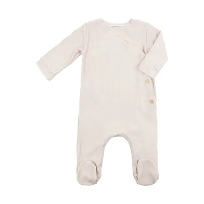 Bamboom Strampler mit Füßchen – 1 Monat - Warm White