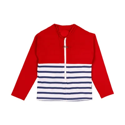 Floatee Anti-Ertrinken T-Shirt Langarm - Rot