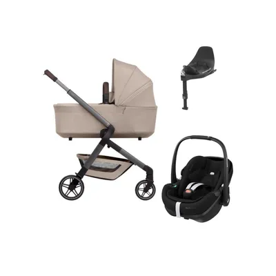 Joolz Hub 2 Kinderwagen 2-in-1 | Joolz X Maxi-Cosi Pebble 360 Pro 2 Autositz | Maxi-Cosi FamilyFix 360 Pro