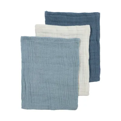 Meyco Baby Uni Hydrofiele Washandjes - 3 Stuks
