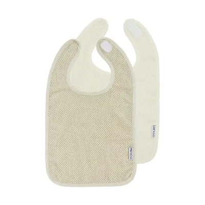 Meyco Baby Popcorn Lätzchen Mit Klettverschluss - 2 Stück