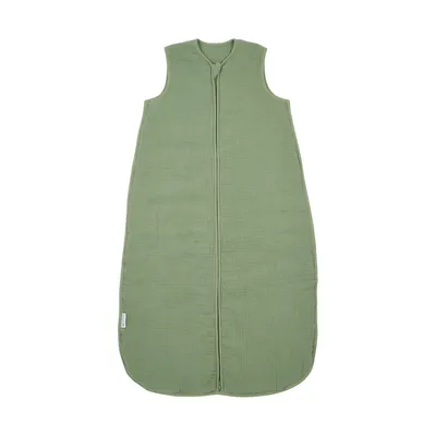 Meyco Uni Baby Schlafsack gefüttert - vorgewaschenes Hydrophil - Olivgrün - 110 cm